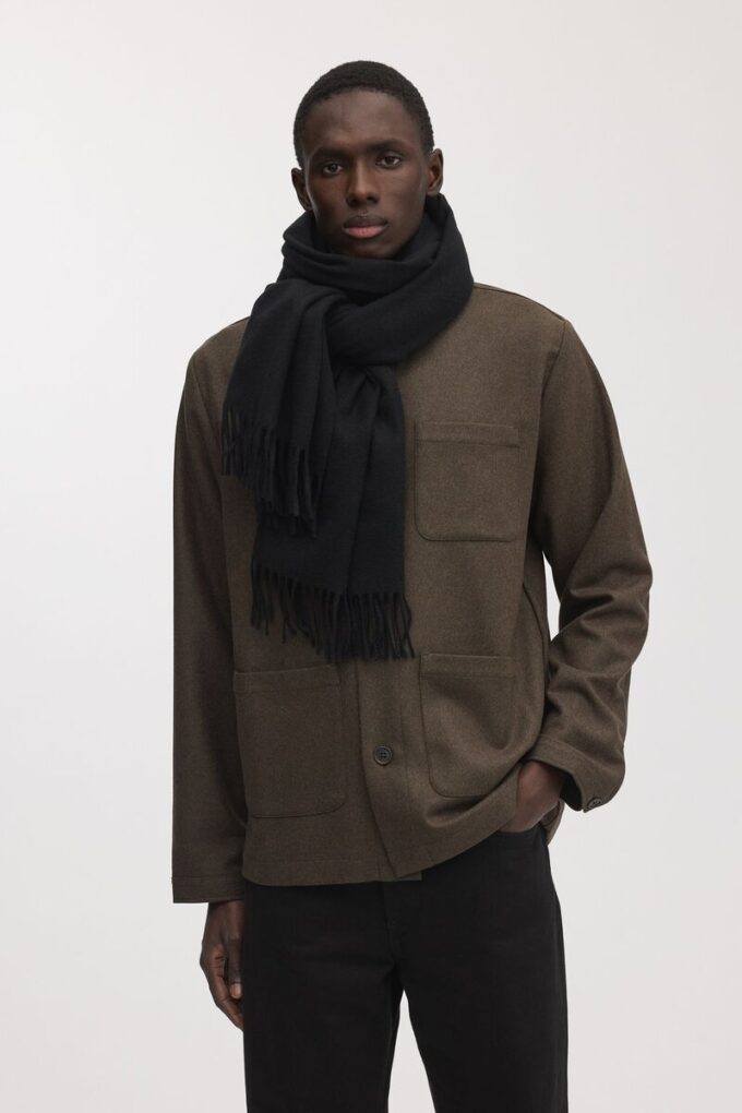 Oversize’owy szalik z wełny kaszmirowej Oversize’owy szalik z wełny kaszmirowej