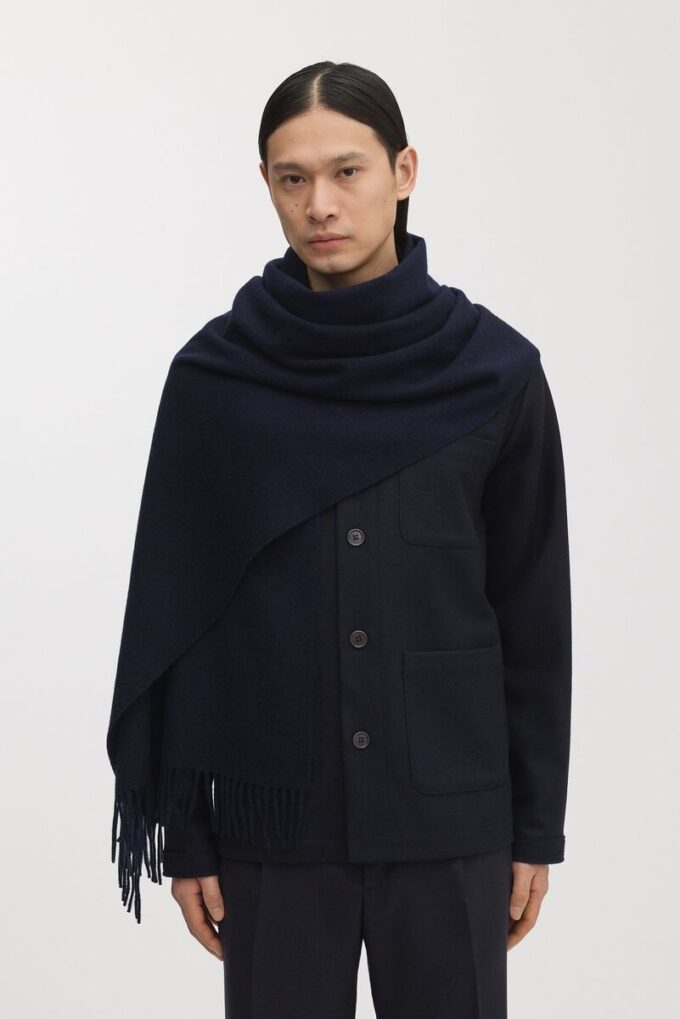 Oversize’owy szalik z wełny kaszmirowej Oversize’owy szalik z wełny kaszmirowej