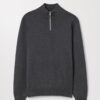 Sweter z merynosów z półsuwakiem Sweter z merynosów z półsuwakiem