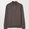Sweter z merynosów z półsuwakiem Sweter z merynosów z półsuwakiem